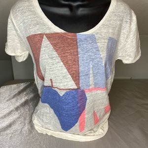 J crew short sleeve graphic tee. EUC! Size xs
